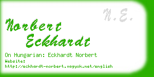 norbert eckhardt business card